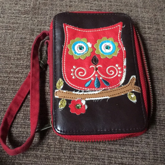 NATURAL LIFE Handbags - Owl wristlet/wallet